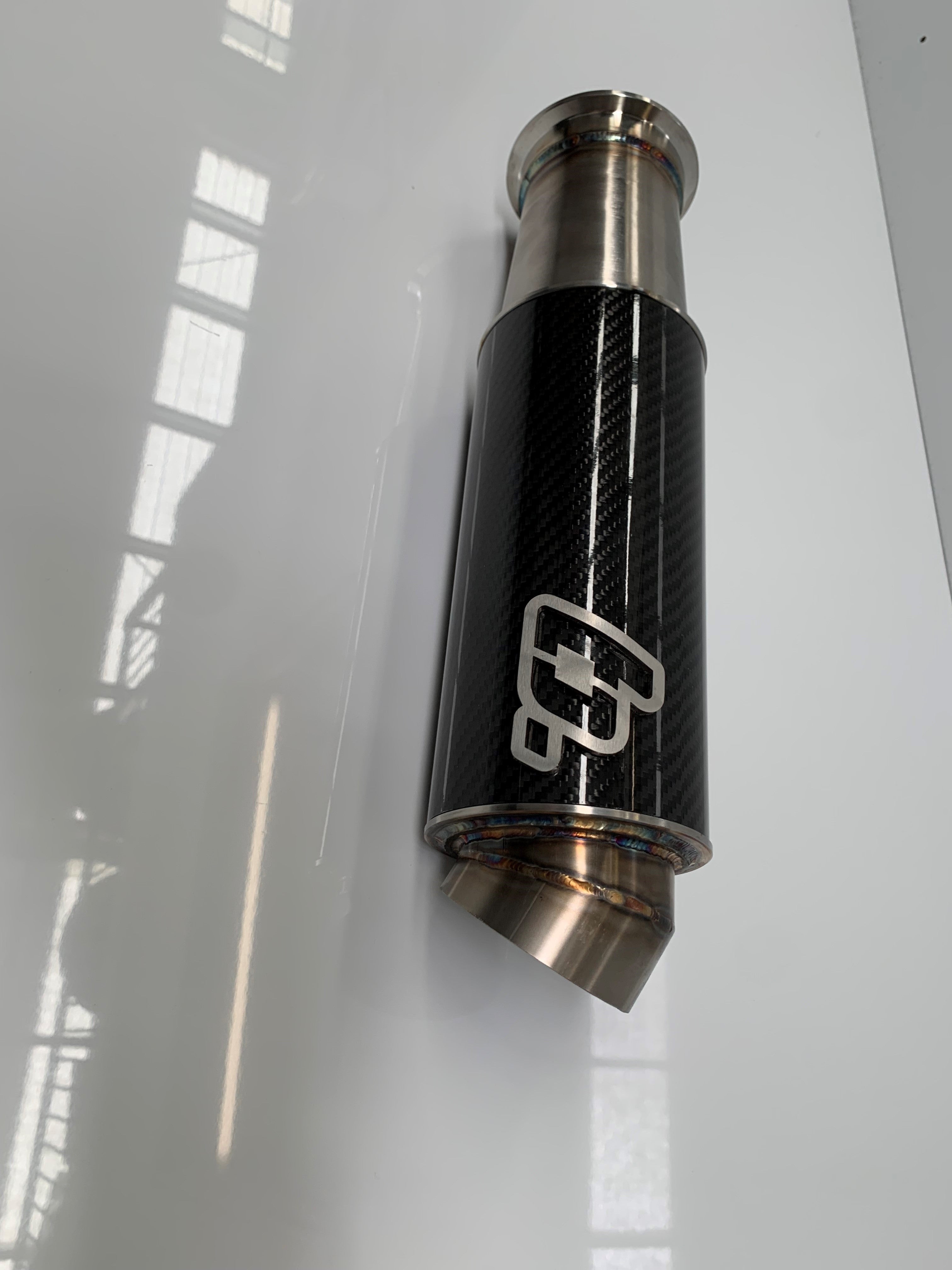 Carbon speedcar / compact / micro sprint muffler