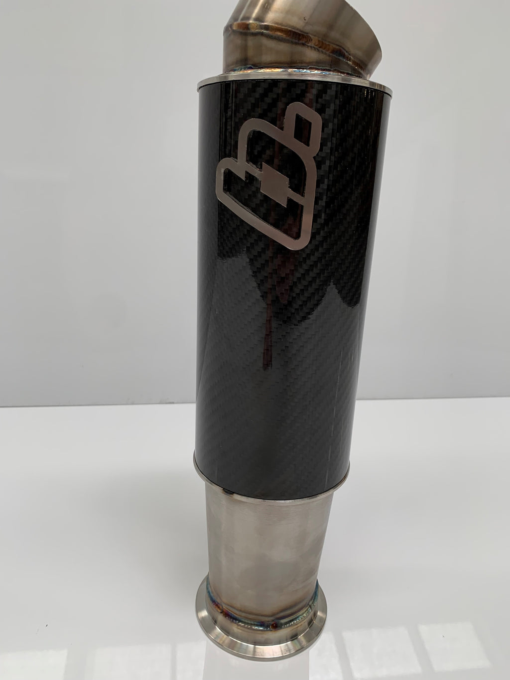 Carbon speedcar / compact / micro sprint muffler