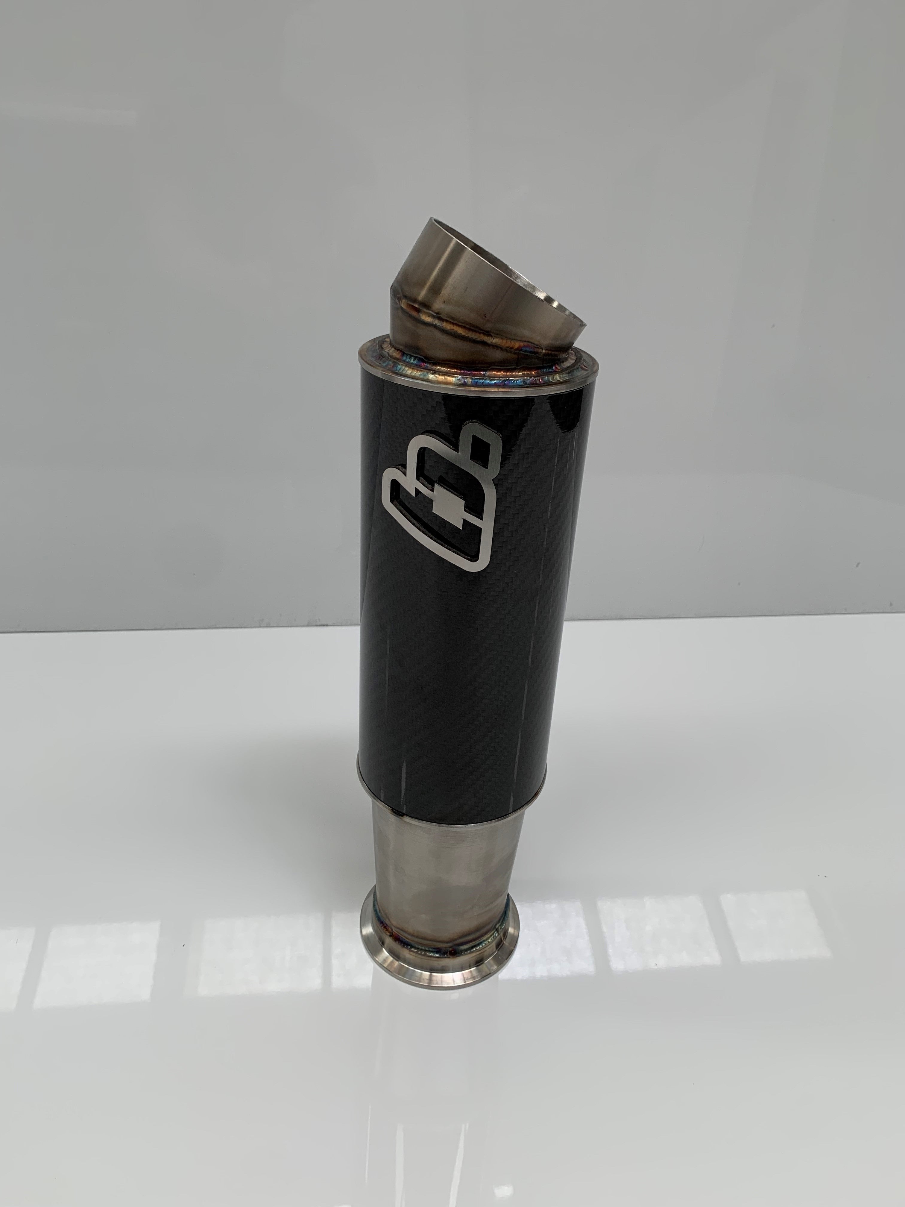 Carbon speedcar / compact / micro sprint muffler